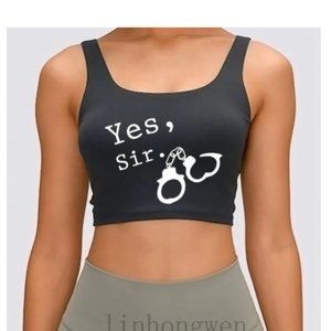 Yes, Sir crop tank top